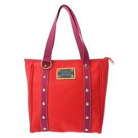 Louis Vuitton Antigua Cabas MM Red Handbag Red