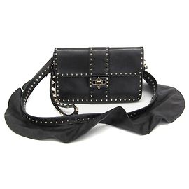 Bolso de Hombro Lockstuds Valentino Garavani Negro