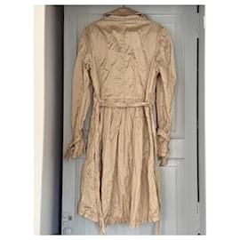 Burberry-Burberry beige check trench coat, 14 years (34/36)-Other