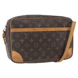 LOUIS VUITTON Bolsa de Ombro Monogram Trocadero 30 M51272 LV Auth BA9387 Monograma