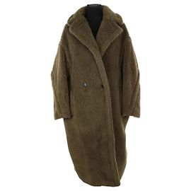 Max Mara Casaco de lã cáqui Caqui