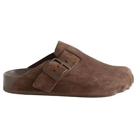 Balenciaga Brown suede clogs Brown