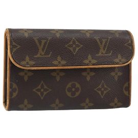 LOUIS VUITTON Monogram Pochette Florentine Waist bag M51855 LV Auth BA9268 Monogram