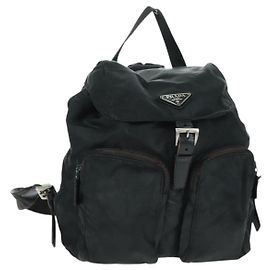 PRADA Rucksack aus Nylon grün silber authentisch bs31871 Silber Grün
