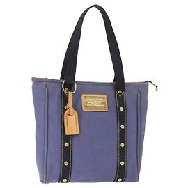 LOUIS VUITTON Antigua Cabas MM Borsa Tote Blu M40087 LV Auth bs31951 Blu