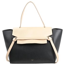 Céline Borsa Celine Belt Mini in pelle 2 in 1 nera x beige Nero