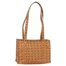 Bolsa tote em canvas MCM Vintage Visetos Marrom