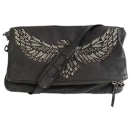 Zadig & Voltaire Borsa a tracolla in pelle nera Nero