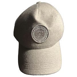 Canada Goose Adjustable wool cap Grey