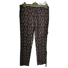 Etro patterned cotton pants brown Brown