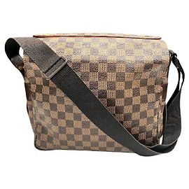 Borsa a Spalla Naviglio Damier Louis Vuitton Marrone