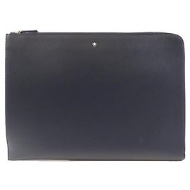 Montblanc Leder Tasche Blau