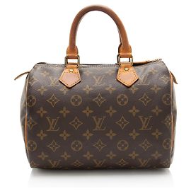 Louis Vuitton Vintage Monogramm Canvas Speedy 25 Tasche Braun