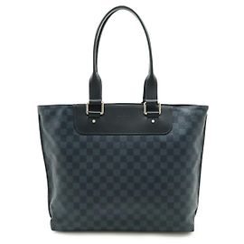 Borsa Tote Voyage Damier Cobalt di Louis Vuitton Blu