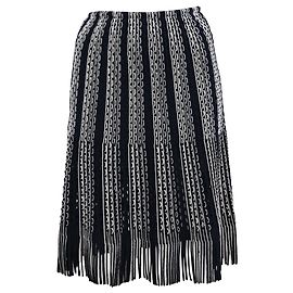 Falda Flecada Alaïa en Viscosa Negra Negro