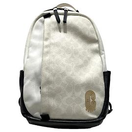 Coach Signature PVC Backpack White