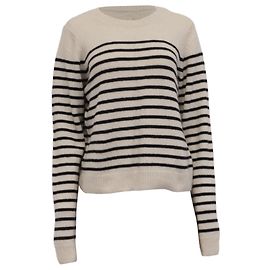 Pull rayé Diletta Khaite en cachemire blanc Blanc
