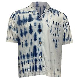 Top Taio em algodão azul da Nanushka Multicor