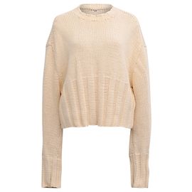 Céline Pull en laine crème à dos ouvert Celine Blanc Écru