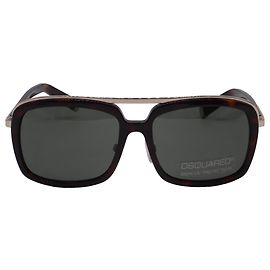 Dsquared2 DQ0026 Tortoishell Aviator Sunglasses in Brown Acetate Brown Red