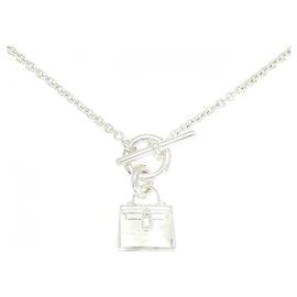 Collana Hermès Amulette Kelly in argento 925 Argento Metallico