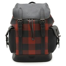 COACH Hudson PVC Leather Backpack Red