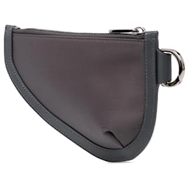 Dior-Dior Nylon Saddle Coin Pouch-Grey
