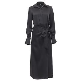 Burberry Heritage Kensington Belted Trench Coat in Black Polyamide Black