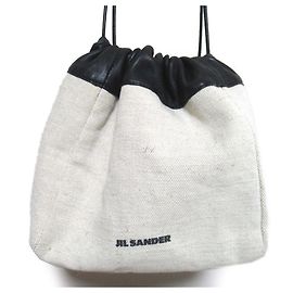 Jil Sander Reversible Drawstring Shoulder Bag Black