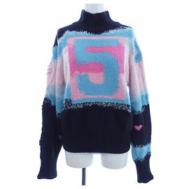 Maille en cachemire Chanel Noir Rose Bleu