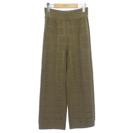 Hermès Pantalones Hermes Verde Caqui