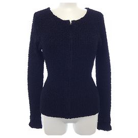 Giacca senza colletto Chanel Nero