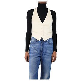 Tom Ford Cream wool waistcoat - size UK 6 Cream