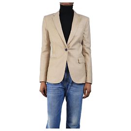 Theory Beige Wollblazer - Größe UK 4 Andere
