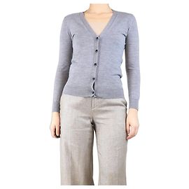 Burberry Grauer dünner Strickcardigan - Größe XS Grau