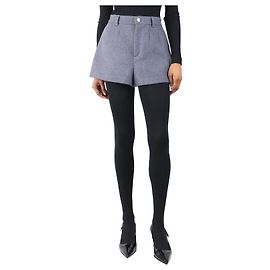 Red Valentino Grey wool-blend shorts - size UK 8 Grey