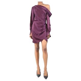 Jonathan Simkhai Robe mini en satin violet - taille UK 6 Violet