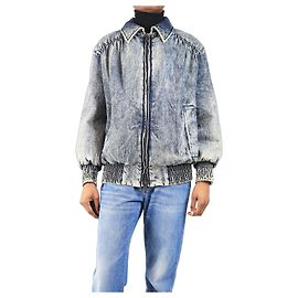 Miu Miu Giacca in denim blu acidato - taglia UK 4 Blu