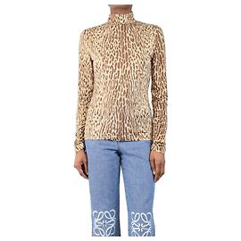 Zimmermann Brown leopard print top - size UK 8 Brown