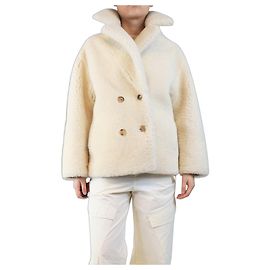 Nili Lotan White shearling jacket - size XS White