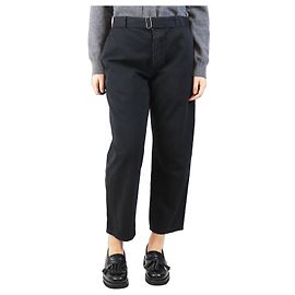 The row Schwarze Gürtelhose - Größe W 32 Schwarz