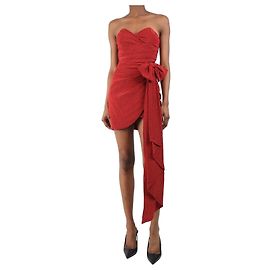 Alessandra Rich Robe mini sans manches à imprimé cœurs rose foncé - taille UK 4 Rose