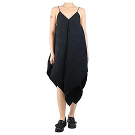 Loewe Robe midi plissée noire - taille UK 8 Noir