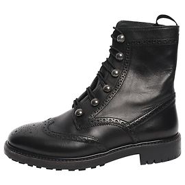 Dior Black leather ankle boots - size EU 37.5 Black