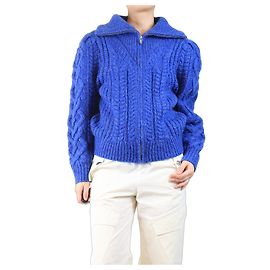 Isabel Marant Etoile Blauer Strickcardigan mit Reißverschluss - Größe UK 10 Andere