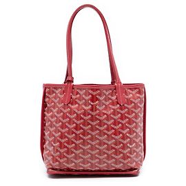 Goyard Red Mini Goyardine Reversible Anjou Red