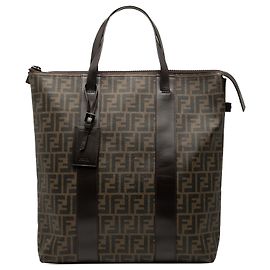 Fendi Brown Zucca Spalmati Tote Brown Dark brown
