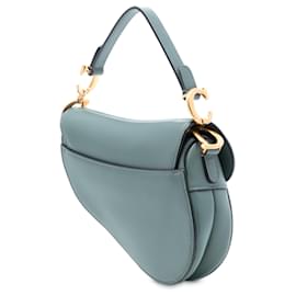 Dior-Dior Green Mini Smooth Calfskin Saddle Bag-Other,Green