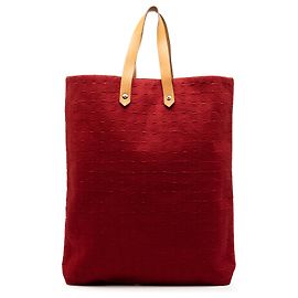 Hermès Roter Canvas Ahmedabad Cabas II GM Rot