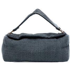 Sac à épaule en tweed gris Prada Marron